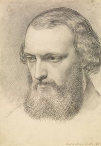 Retrato - Estudio de cabeza de Daniel Casey (Vista de tres cuartos)